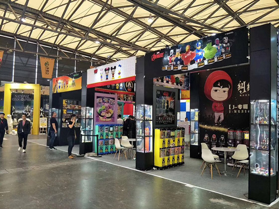 魔層展示柜|玩具展會便攜式展臺應(yīng)用方案（上海時利玩具有限公司）